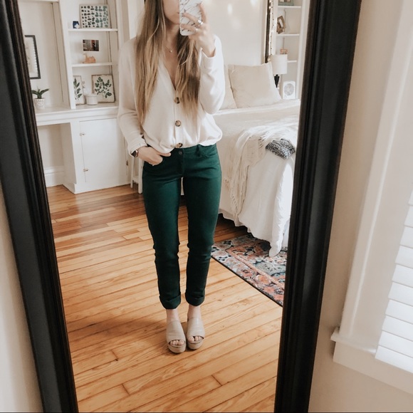 Arizona Jean Company Pants - Arizona Jean Co Super Skinny Mossy Green Pants